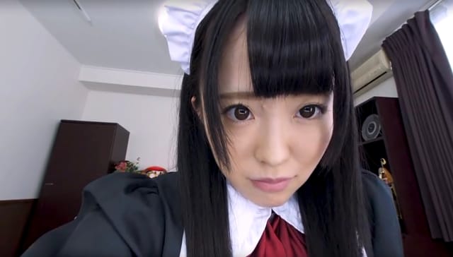 POV VR scene featuring a cosplayer in lingerie during a 4K premium JAV production with 60 fps playback.