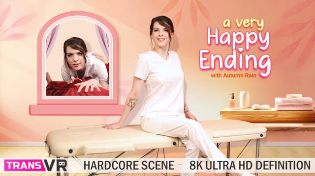 Autumn Rain receives a massage and blowjob in this TransVR premium 60 FPS VR video with a happy ending.