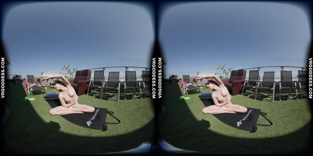 Kitty Kate Nude Yoga Afternoon On A Sunny Windy Day VRgoddess — photo 10