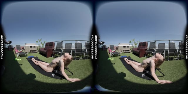 Kitty Kate Nude Yoga Afternoon On A Sunny Windy Day VRgoddess — photo 6