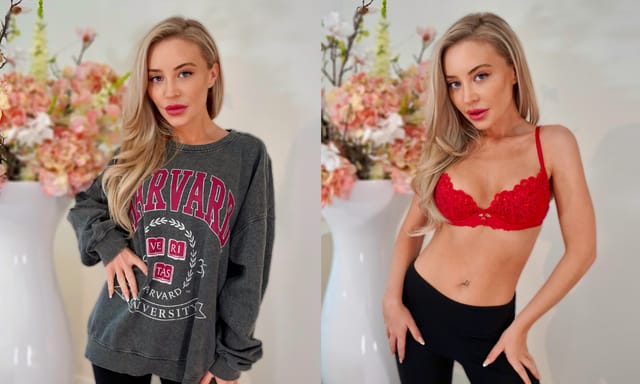 Karis London poses solo in a casting scenario filmed in 4K VR POV for Bliss VR
