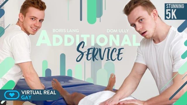Dom Ully and Boris Lang perform anal and oral acts in a VR POV scene from VirtualRealGay