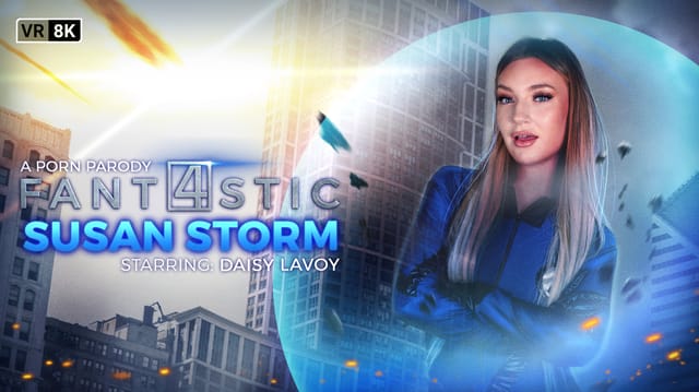 Daisy LaVoy in Fantastic Four cosplay performs a POV blowjob in 4K VR production