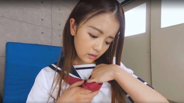 Yui Nagase teases in a POV scene for TMA, filmed in 4K 180 degree VR with 60 FPS quality.