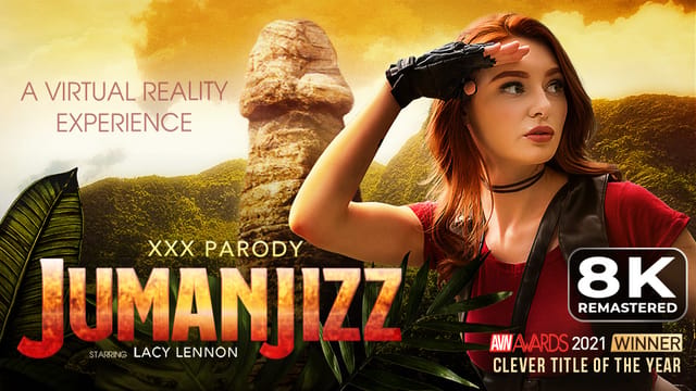 Lacy Lennon performs a POV blowjob and pussy licking outdoors in cosplay, featuring 60 FPS VR Bangers production.