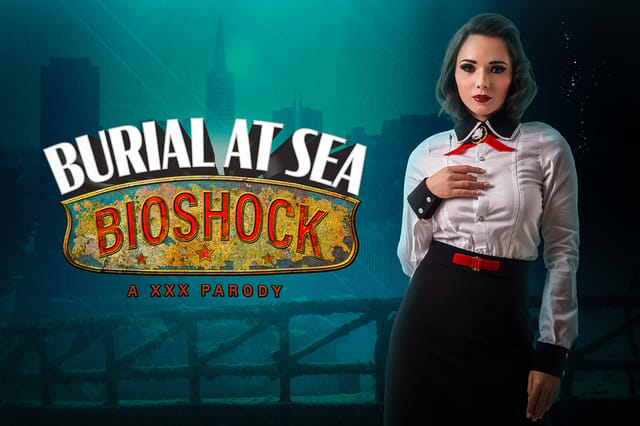 Eve Sweet performs a blowjob in Bioshock cosplay for a VR POV scene with 60 FPS quality and 4K resolution.