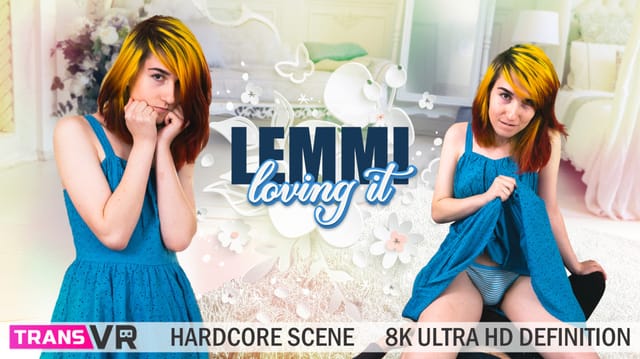 Lemmi performs a blowjob and anal sex in a 4K VR POV video produced by TransVR.