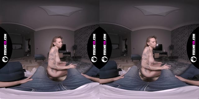 Virtual Reality Striptease With Tattooed Babe Melissa VR porn — photo 1