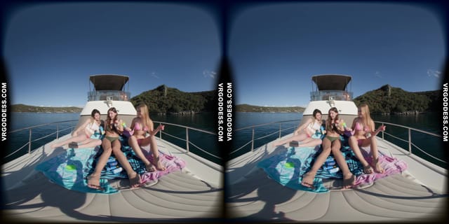 Kristina Emmux And Rebeka Ruby Get Naked On A Yacht Playing With Bubbles VRgoddess — photo 2