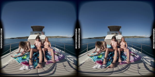 Kristina Emmux And Rebeka Ruby Get Naked On A Yacht Playing With Bubbles VRgoddess — photo 3