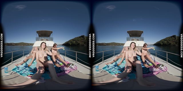 Kristina Emmux And Rebeka Ruby Get Naked On A Yacht Playing With Bubbles VRgoddess — photo 6