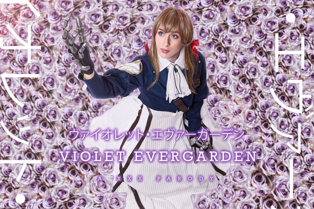 Angel Youngs performs a blowjob and titty fuck in Violet Evergarden cosplay in this 4K VR video.