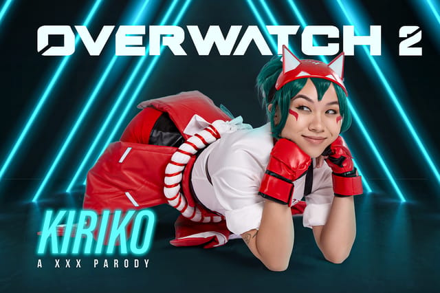 Kimmy Kimm as Kiriko performs a POV blowjob in Overwatch 2 cosplay for VRCosplayX in 60 FPS VR
