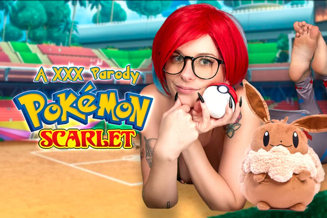 Kitty Lynn in Penny cosplay performs a POV blowjob for a 60 FPS VR video game parody.