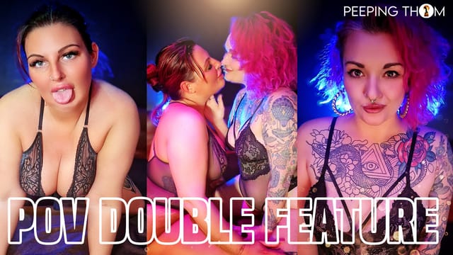 Ivy Crystal and Tangerine Boo perform group sex and blowjobs in a POV Special Double Feature by Peeping Thom in 4K.