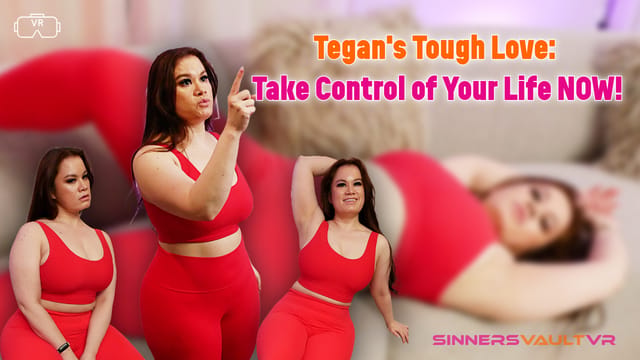 Tegan Trex performs a solo POV scene in 4K VR with big breasts controlling the viewer in this SinnersVaultVR production.