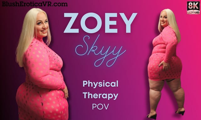 Zoey Skye performs a solo physical therapy session in a first-person view with 4K resolution and smooth 60 frames per second.