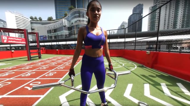 Athletic Asian With Big Tits Outdoor Gym Fuck And Creampie Cherry Lee FitLoversVR — photo 1