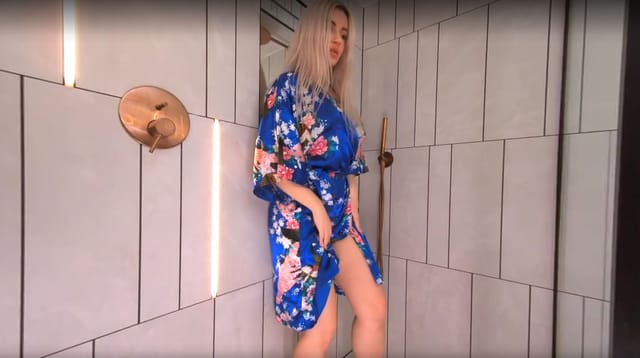 Big Tits Blond Shower Voyeur Vermilion BlissVR — photo 1