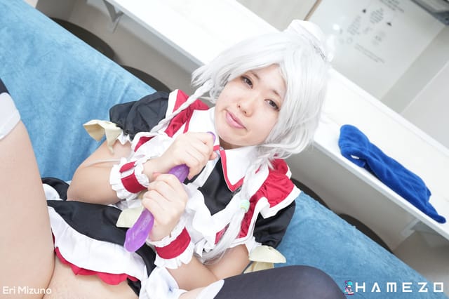 Anime Maid Eri Mizuno Destroys Her Pussy With A Long Dildo Hamezo — photo 10