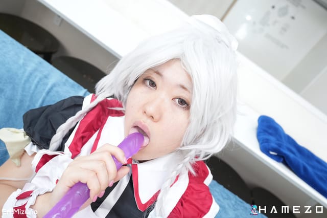Anime Maid Eri Mizuno Destroys Her Pussy With A Long Dildo Hamezo — photo 5