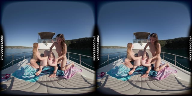 Lesbian Yacht Afternoon On Vacation In Italy With Kristina Emmux And Rebeka Ruby VRgoddess — photo 30
