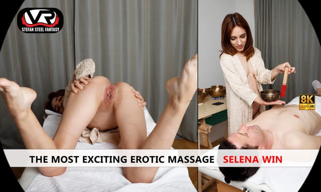 Selena Win receives a erotic massage in a POV VR scene with footjob and blowjob by Stefan Steel Fantasy