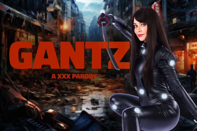 Jewelz Blu cosplaying Gantz performs a POV blowjob in a 4K VR scene with 60 FPS premium production quality.