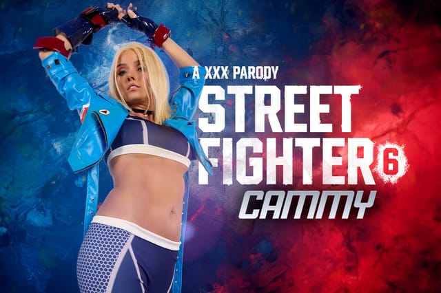 Pristine Edge as Cammy in Street Fighter cosplay performs a POV blowjob and titty fuck in 8K VR