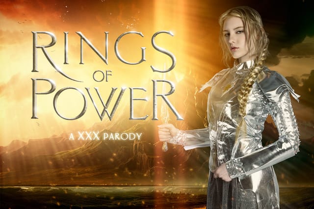 Melody Marks performs a POV blowjob in a 4K VR cosplay scene from the Rings of Power parody video by VRCosplayX