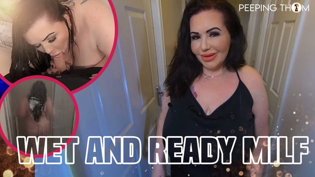 Mia Milf performs a POV blowjob and titty fuck in 4K 60fps VR content by Peeping Thom