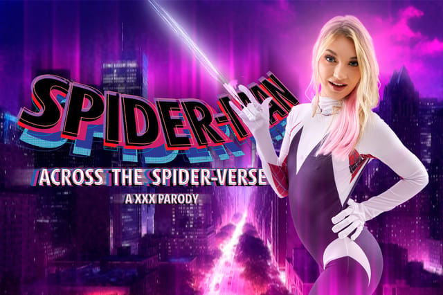 Daisy LaVoy as Gwen Stacy performs a blowjob in a VR cosplay scene with 60 FPS and 8K resolution