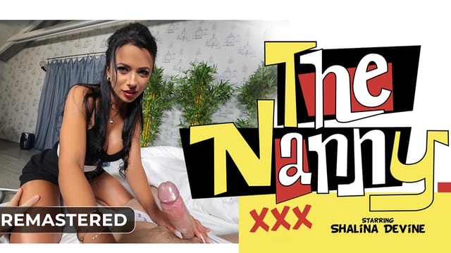 Brunette Shalina Devine in a POV nanny scene filmed in 4K VR