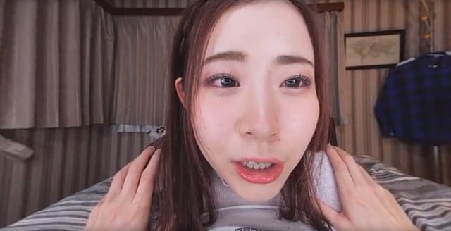 Mei Satsuki performs a blowjob on Arisu Otsu and Ena Satsuki in a 4K VR POV scene.