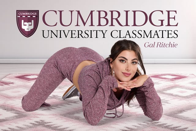 Gal Ritchie performs a POV blowjob for university classmates in this 4K 60 FPS BadoinkVR production