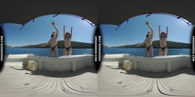 Matty With Josie Public Outdoor Masturbation On A Yacht Vacation Yolo VRgoddess — photo 6