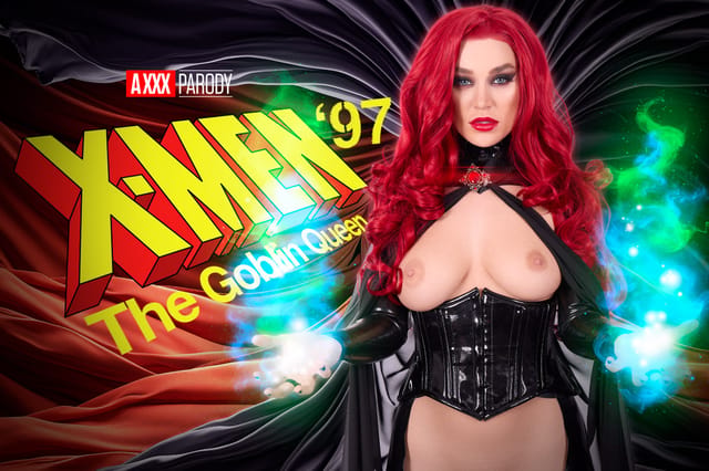 Blake Blossom in a Goblin Queen costume performs a POV blowjob in 4K VR with 60 FPS resolution and smooth passthrough visuals.