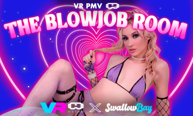 A compilation of VR blowjob scenes featuring 60 FPS premium 4K quality in a 180 degree room environment produced by VRhythm.