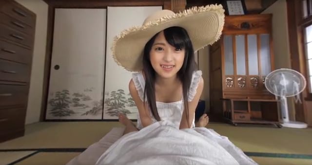 Mitsuki Nagisa performs a POV blowjob in a 4K DANDY VR video with 60 FPS playback.