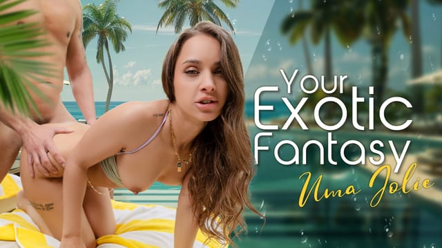 Uma Jolie performs an outdoor VR massage in 4K POV with 60 FPS smooth motion for an immersive exotic fantasy experience.