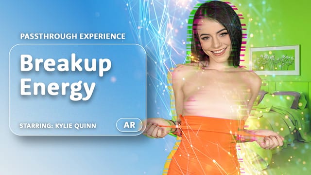 Kylie Quinn performs a POV blowjob in passthrough VR with fisheye lens and 60 FPS