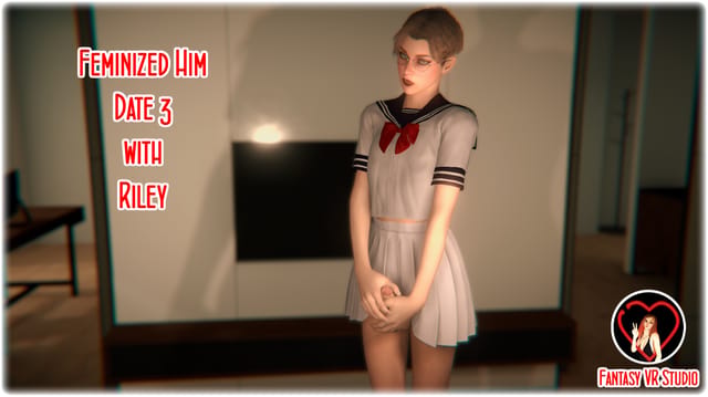 POV VR scene of a teen in cosplay receiving a blowjob in 4K resolution for FantasyVR Studio