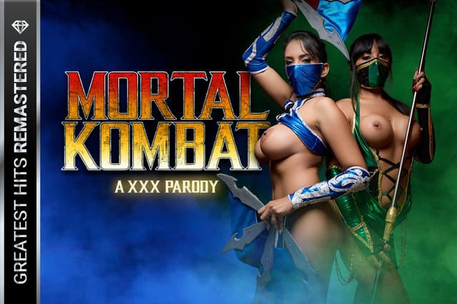 Alba De Silva and Katrina Moreno perform a POV blowjob and titty fuck in 8K VR with 60 FPS graphics for Mortal Kombat XXX.